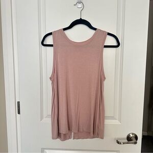 Halogen Light Pink Sleeveless Tank Top